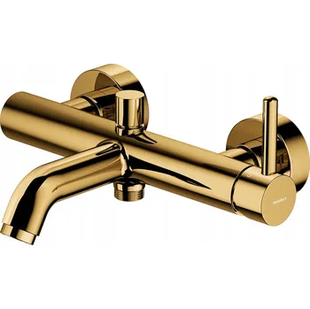 Vodovodní baterie Nástěnná vanová baterie páková Omnires zlatá