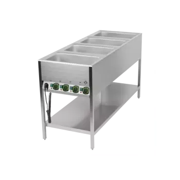 Sporák RM GASTRO Vodní lázeň stacionární elektrická GN 4-1/1 ovládání na kratší straně s deskou | RM - BMSK 4120