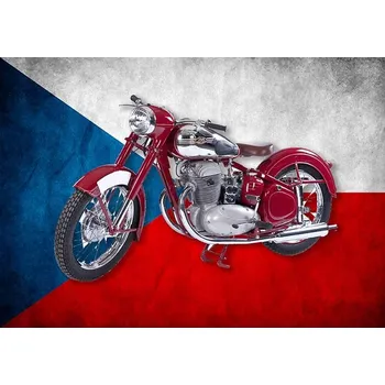 Obraz Plechová cedule Jawa