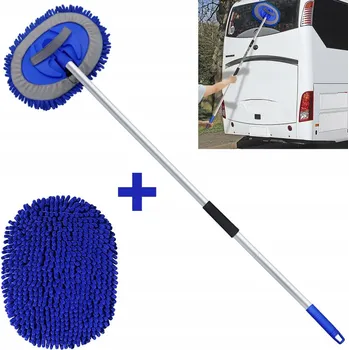 Mycí kartáč na vozidlo TELESKOPICKÝ KARTÁČ NA MYTÍ AUTA, FOTOVOLTAICKÝCH PANELŮ A STŘECH