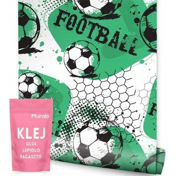 Fototapeta FOTOTAPETA MLADISTVÁ FOTBALOVÁ MÍČ SPORTOVNÍ NÁPISY GRAFFITI ABSTRAKCE PRO DĚTI