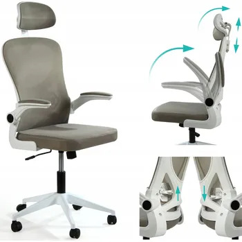 Sesto Senso Ergonomická kancelářská židle s nastavitelnou opěrkou hlavy Grafitová