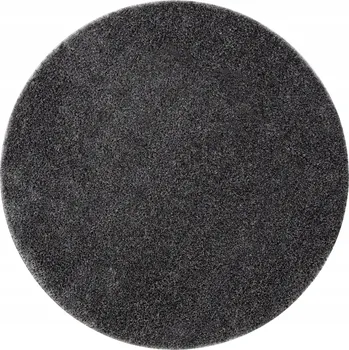 Koupelnová předložka KOUPELNOVÁ PŘEDLOŽKA kulatá 67 cm HLADKÁ šedá PROTISKLUZOVÁ MĚKKÁ #KPL237