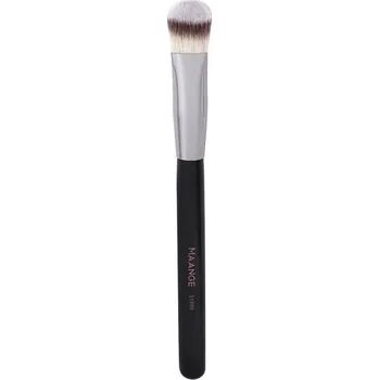 Kosmetický štětec Trojúhelníkový štětec na make-up 14,9 cm Plastový štětec s jemnými syntetickými vlákny Krycí štětec na korektor a tekutý make-up pod oči stříbrná