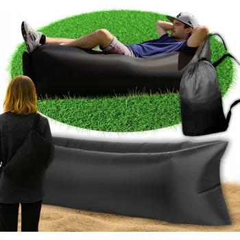 Pohovka MATRACE POHOVKA LEHÁTKO Lénivý vak Černá