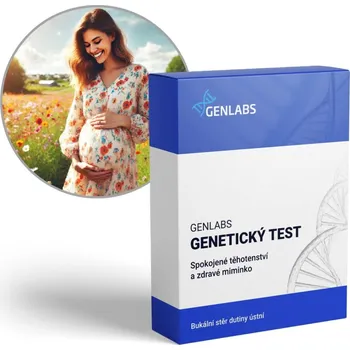 Diagnostický test GENLABS 1x Spokojené těhotenství a zdravé miminko (MTHFR 677, MTHFR 1298, MTRR a MTR)