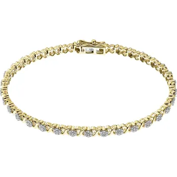 Náramek Zlatý náramek s diamanty - 19 cm - 1,05 ct - ryzost 585 - 172.204