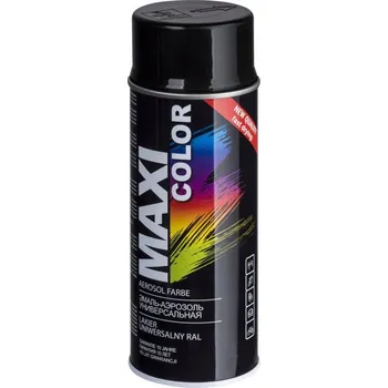 Barva ve spreji Akrylový lak Motip Maxi Color černý 400 ml