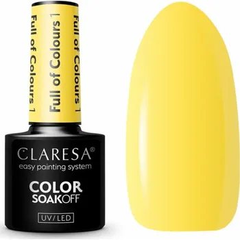 Lak na nehty Activeshop CLARESA Hybridní lak Plný barev 1 -5g