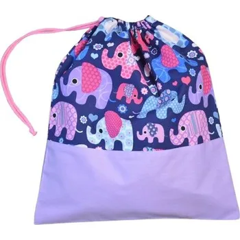 Školní sáček Šatoli.cz Bavlněný pytlík na přezůvky 29x33 cm Sloni