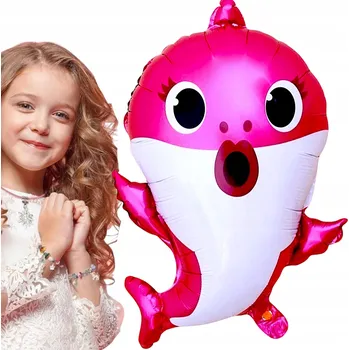 Balónek VELKÝ FÓLIOVÝ BALÓN ŽRALOK BABY SHARK NAROZENINY 68cm