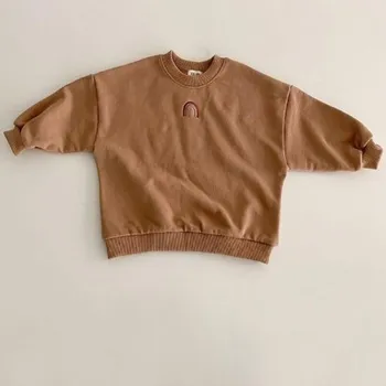 Dívčí mikina Dětská mikina L514 hnědá 3