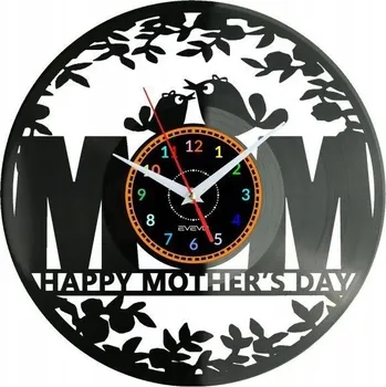 Hodiny DEN MATEK NÁSTĚNNÉ HODINY DEKORATIVNÍ MODERNÍ VINYLOVÁ DESKA VINYL NA PR