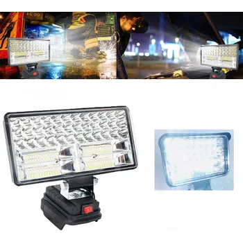 Svítilna 2X USB 8CALI 84LED 90W LAMPA PRO MAKITA 18V halogen PRACOVNÍ SVĚTLO SVÍTILNA