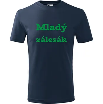 Chlapecké tričko Tmavě modré dětské tričko Mladý zálesák - barva tmavě modrá - velikost 8let