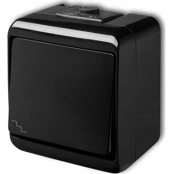 vypínač Schodišťový vypínač Klasik Karlik černý 12WHE-3L