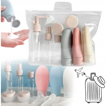 Kosmetická taška Cestovní lahvičky a dózy na kosmetiku do letadla na dovolenou, do zavazadla