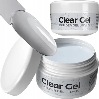 Lak na nehty Stavební Gel Na Prodlužování nehtů NTN 15 g Clear Gel Průhledný