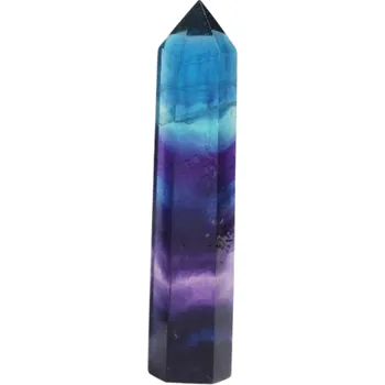 Přírodní barevný fluorit krystal 5–6 cm Dekorativní minerál 30 g Věštecký kámen Energie čakry Minerální sbírka Meditační pomůcka