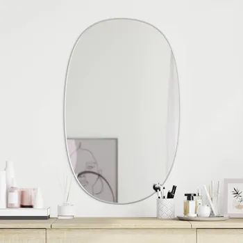 vidaXL Nástěnné zrcadlo 70 x 45 cm [348225] Barva: Stříbrná