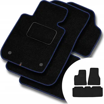 autokoberec Velurové autokoberce Motos 3 ks