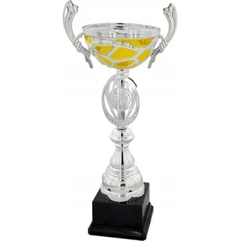 Vysoký zlatý stříbrný pohár s vlepovaným obrázkem 37 cm + GRAVÍROVÁNÍ DÁREK