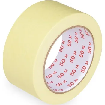 Majjam Lepící páska krepová, malířská 50 mm x 50 m hladká ŽLUTÁ