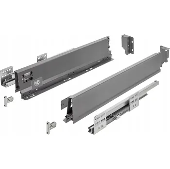 Úložný box GTV MODERN BOX PRO NÍZKÁ ZÁSUVKA H84 L350 S TLUMENÍM DOVÍRÁNÍ DOVÁRÁNÍ ANTRACIT ŠUPLÍK