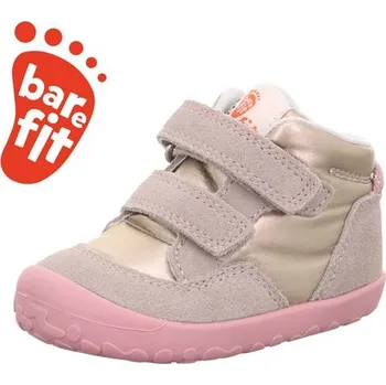 Dívčí obuv SUPERFIT BAREFIT první celoroční botičky FLUMMI beige/rosa 1-009667-4000 Velikost: 20