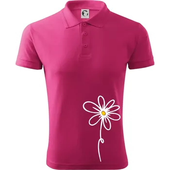 Pánská košile Kopretina - dole na výšku - Polokošile pánská Pique Polo 203 - 3XL ( Purpurová )