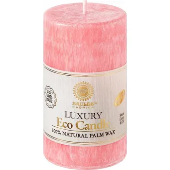 Svíčka RŮŽOVÁ dekorativní svíčka VÁLEC 9,5 cm +