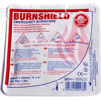 Krytí na ránu BURNSHIELD hydrogel na popáleniny, 2,5 x 50 cm
