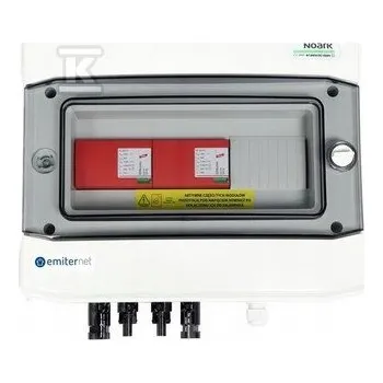 Rozvaděč DC rozvodnice pro povrchovou montáž, hermetická IP65 EMITER s přepěťovou ochranou DC