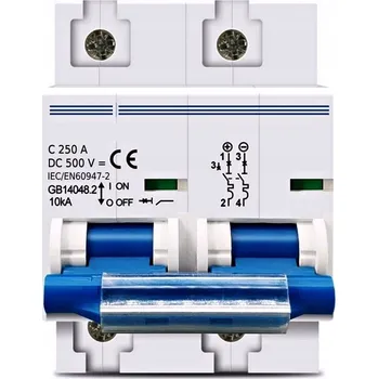 Jistič DC jistič dvoupólový 250A