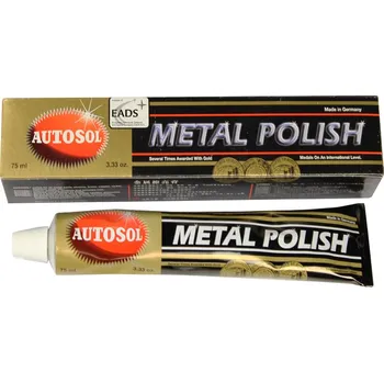 METAL POLISH 75 Ml leštící pasta na kov, chrom, hliník, měď AUTOSOL 382