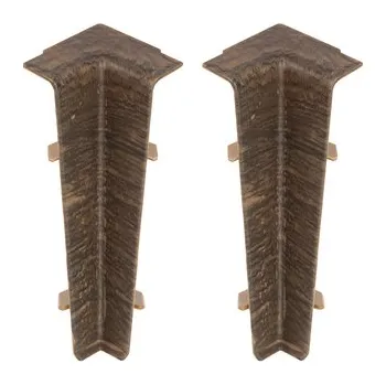 Vnitřní rohový profil Cezar PVC 1 x 1 délka 1 cm, dub