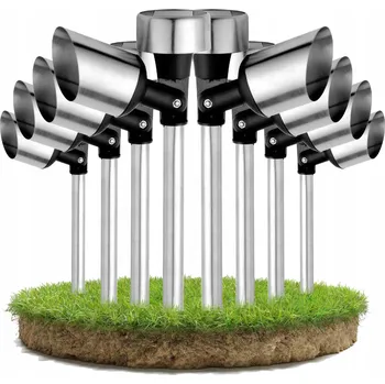 Venkovní osvětlení Solární Lampa LED Zapichovací Zahradní Senzor Soumraku Pro Zahradu Reflektor Studená Bílá