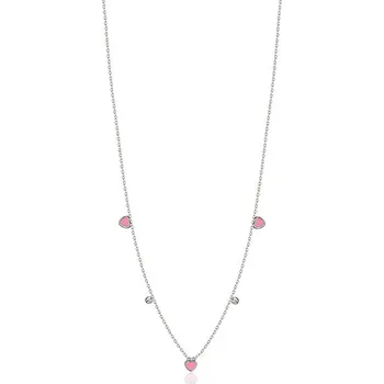 Náramek LUCA BARRA Ocelový náhrdelník se srdíčkem pro dívky