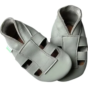 Capáčky barefoot capáčky sandálky Hopi Hop šedé velikost: 20/21