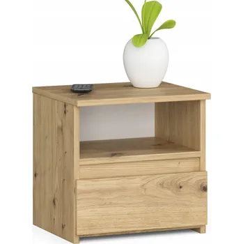 Noční stolek Akord noční stolek CL1 40 cm 1 šuplík - dub artisan 40 x 40 x 35