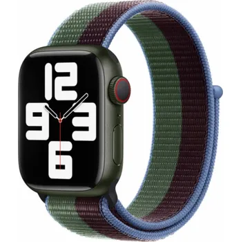 Příslušenství k chytrým hodinkám Deví řemínek Nylon Braided Two-Tone Loop pro Apple Watch 44/45/46mm - Eucalyptus Green