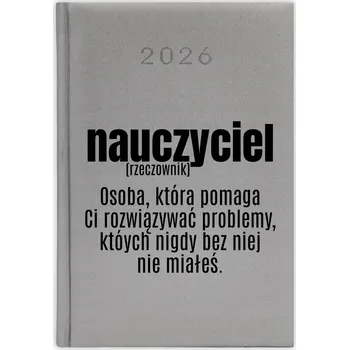 Diář Knižní diář pro učitele 2026 A5 stříbrný
