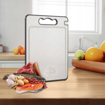 Kuchyňské prkénko PRKÉNKO NA KRÁJENÍ Z NEREZOVÉ OCELI DO KUCHYNĚ, OBOUSTRANNÉ PROTISKLUZOVÉ