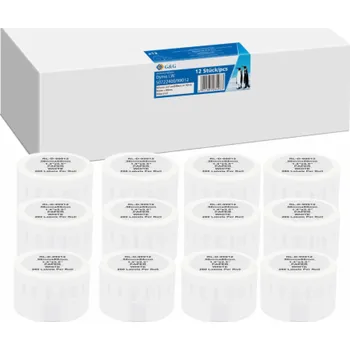 Speciální papír 12x G&G Etiketten 36mm x 89mm sw Komp. m. Dymo 99012/ s0722400
