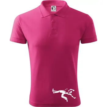 Pánská košile Capoeira velký - Polokošile pánská Pique Polo 203 - XL ( Purpurová )