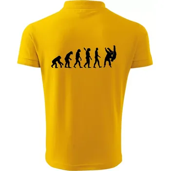 Pánská košile Judo Evoluce boj - Polokošile pánská Pique Polo 203 - 3XL ( Žlutá )