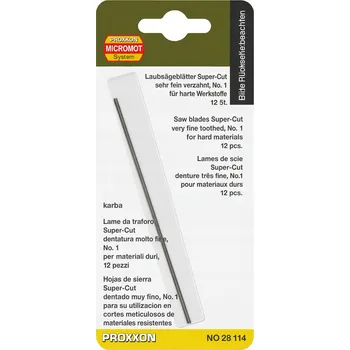 Pilový plátek PROXXON 28114 Pilové listy do přímočaré pily 50Z 12 Ks