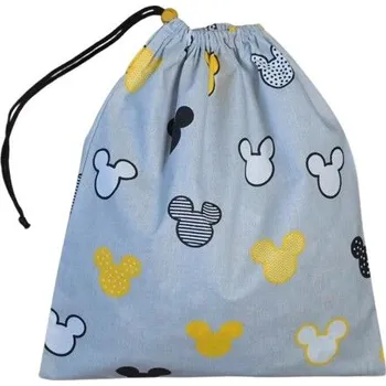 Školní sáček Šatoli.cz Bavlněný pytlík na bačkory 29x32 cm Myšky na šedé