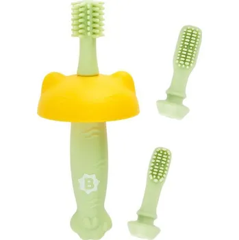 Zubní kartáček Badabulle Silikonový zubní kartáček 3 v 1 Badabulle