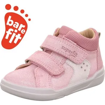 SUPERFIT BAREFIT dětská celoroční obuv SUPERFREE NAPPA rosa/silber 1-000543-5550 Velikost: 25